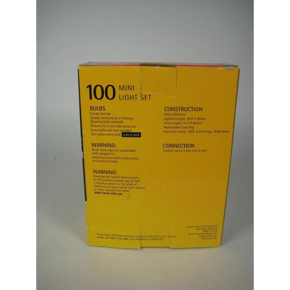 NEW Target 100 Mini Light Set Indoor or Outdoor Multicolor